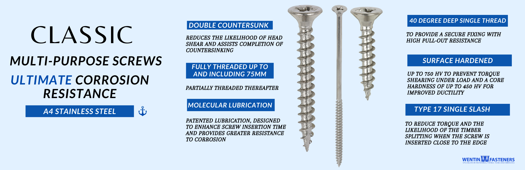 Fasteners, Fixings, Screws & Tools Wentin Fasteners